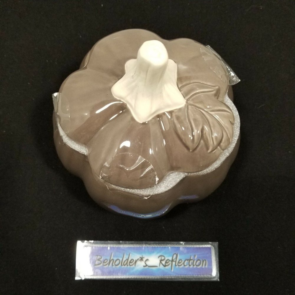 NEW Bee & Willow Home Pumpkin Candy Dish in Grey